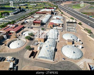 Stabilimento NWWRF per la bonifica delle acque della città di Mesa, Arizona, Stati Uniti Foto Stock