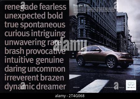 Vintage 'Time' Magazine 17 febbraio 2003 Issue Advert, USA Foto Stock