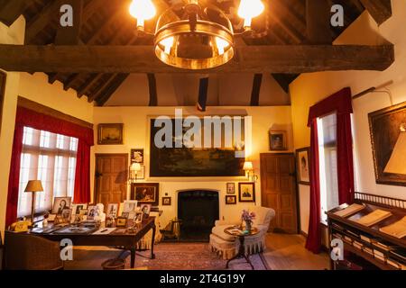 Inghilterra, Kent, Westerham, Chartwell, Winston Churchill's Home, lo Studio Foto Stock