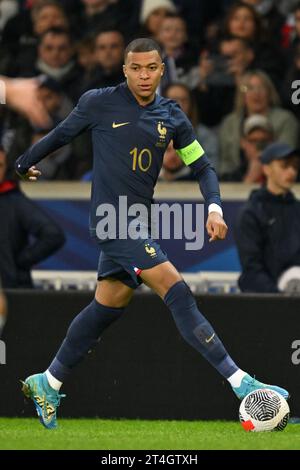 Lille, Francia. 17 ottobre 2023. Kylian Mbappe (10), francese, raffigurato durante una partita di calcio tra le squadre nazionali di Francia e Scozia in amichevole, il 17 ottobre 2023 a Lille, in Francia. (Foto di David Catry/Sportpix) credito: Sportpix/Alamy Live News Foto Stock