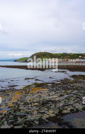 Aberystwyth, che significa «foce del fiume Ystwyth», si trova nella regione del Ceredigion ed è famosa per la sua passeggiata vittoriana lunga un miglio e la più antica Foto Stock