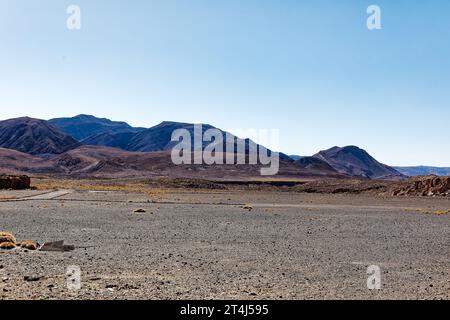 Sito archeologico di Yerbas Buenas - Cile. Pitture rupestri - deserto di Atacama. San Pedro de Atacama. Foto Stock