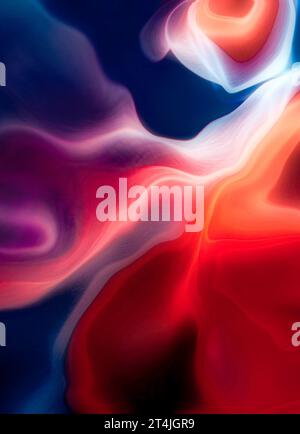 Colorful Liquid Abstract Foto Stock
