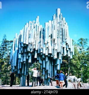 Helsinki Sibelius Monument Finlandia tra la fine degli anni '1960 e l'inizio degli anni '1970 Foto Stock