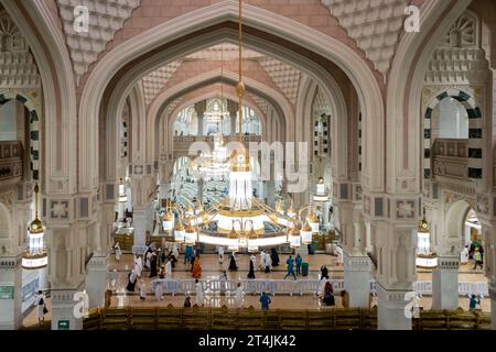 All'interno di Masjid al-Haram, Makkah, Arabia Saudita Foto Stock