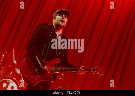 La rock band americana Fall Out Boy si esibisce dal vivo a Bruxelles | le groupe americain rock Fall Out Boy en live a Forest National a Bruxelles Foto Stock
