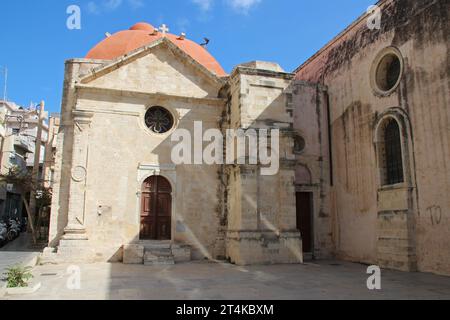 Ex chiesa ortodossa (Agia Ekaterini Sinaiton) a heraklion a creta in grecia Foto Stock