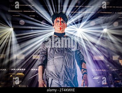 Gary Numan sul palco dell'Electric Ballroom, Camden, Londra, Regno Unito Foto Stock