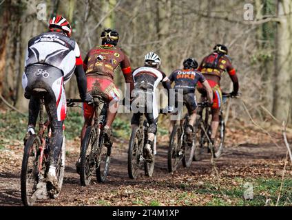 vtt cross country sart tilman liege Foto Stock