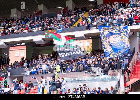 Madrid, Spagna. 29 ottobre 2023. La partita di calcio del campionato spagnolo la Liga EA Sports tra Rayo Vallecano e Real Sociedad giocata allo stadio Vallecas. Rayo Vallecano 2 : 2 Real Sociedad. (Foto di Alberto Gardin/SOPA Images/Sipa USA) credito: SIPA USA/Alamy Live News Foto Stock