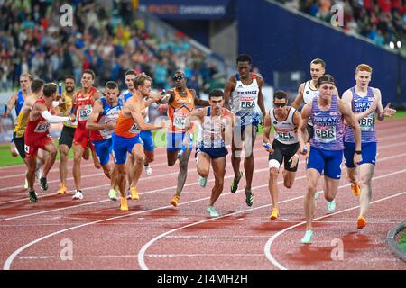 Uomo 4x400 metri relay final. Campionati europei di Monaco 2022 Foto Stock