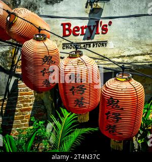 Il Kwai Chai Hong è il segreto meglio custodito dell'area di Chinatown a Kuala Lumpur, con gli edifici pre-bellici restaurati con amore, destinati ad essere il punto di riferimento turistico Foto Stock