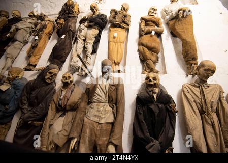 Catacombe dei Cappuccini di Palermo - Italia Foto Stock