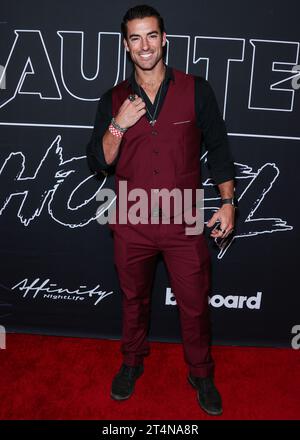 Hollywood, Stati Uniti. 31 ottobre 2023. HOLLYWOOD, LOS ANGELES, CALIFORNIA, USA - OTTOBRE 31: Jennings Brower arriva al Red Carpet Halloween Costume Ball 2023 di Billboard and Affinity Nightlife tenutosi al W Hotel Rooftop il 31 ottobre 2023 a Hollywood, Los Angeles, California, Stati Uniti. (Foto di Xavier Collin/Image Press Agency) credito: Image Press Agency/Alamy Live News Foto Stock