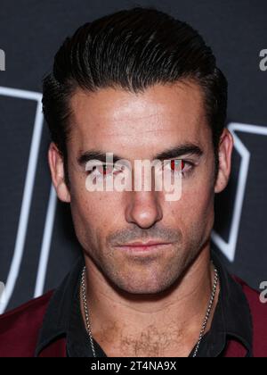 Hollywood, Stati Uniti. 31 ottobre 2023. HOLLYWOOD, LOS ANGELES, CALIFORNIA, USA - OTTOBRE 31: Jennings Brower arriva al Red Carpet Halloween Costume Ball 2023 di Billboard and Affinity Nightlife tenutosi al W Hotel Rooftop il 31 ottobre 2023 a Hollywood, Los Angeles, California, Stati Uniti. (Foto di Xavier Collin/Image Press Agency) credito: Image Press Agency/Alamy Live News Foto Stock