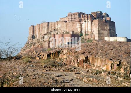 Forte Mehrangarh, Jodhpur, Rajasthan, India Foto Stock