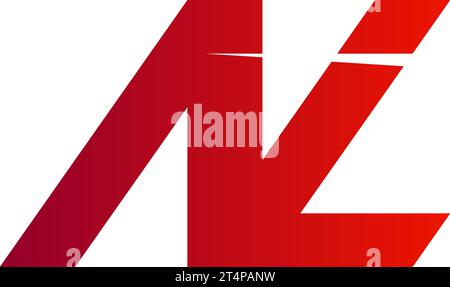 Logo NL, monogramma NL, logo NL iniziale, logo NL lettera, icona, vettore Illustrazione Vettoriale