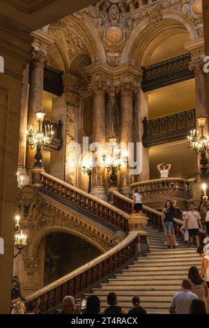 Palazzo Garnier, Opera di Parigi, Parigi, Francia, Europa Foto Stock