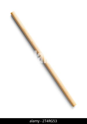 Tassello in legno sottile ritagliato su bianco. Foto Stock