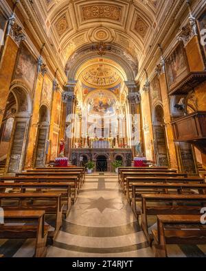 Duomo di Santa Maria Assunta a Nepi, provincia di Viterbo, Lazio, Italia. Foto Stock