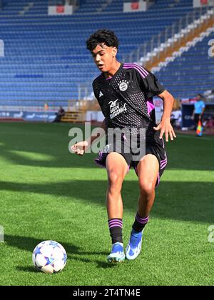 ISTANBUL - Adam Aznou del Bayern Monaco U19 durante la partita del gruppo A della UEFA Youth League tra Galatasaray e Bayern Monaco al Recep Tayyip Erdogan Stadium il 24 ottobre a Istanbul, Turchia. ANP | Hollandse Hoogte | GERRIT VAN COLOGNE Foto Stock