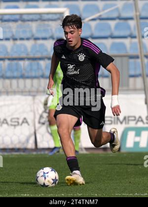 ISTANBUL - Javier Fernandez del Bayern Monaco U19 durante la partita del gruppo A della UEFA Youth League tra Galatasaray e Bayern Monaco al Recep Tayyip Erdogan Stadium il 24 ottobre a Istanbul, Turchia. ANP | Hollandse Hoogte | GERRIT VAN COLOGNE Foto Stock