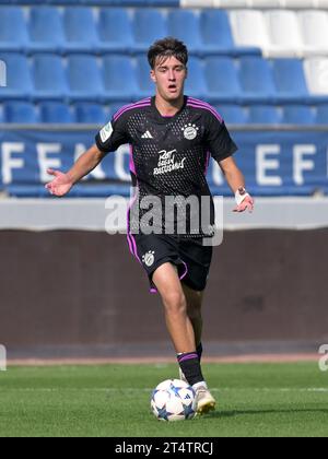 ISTANBUL - Javier Fernandez del Bayern Monaco U19 durante la partita del gruppo A della UEFA Youth League tra Galatasaray e Bayern Monaco al Recep Tayyip Erdogan Stadium il 24 ottobre a Istanbul, Turchia. ANP | Hollandse Hoogte | GERRIT VAN COLOGNE Foto Stock