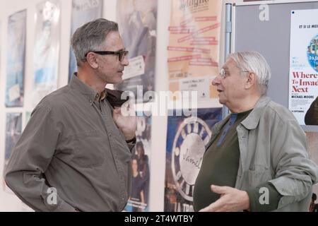 RIS-Orangis, Francia. 18 settembre 2016.Thierry Lhermitte, Henri Guybet assiste alla proiezione del film An 01 a Les Cinoches a RIS-Orangis, Francia Foto Stock