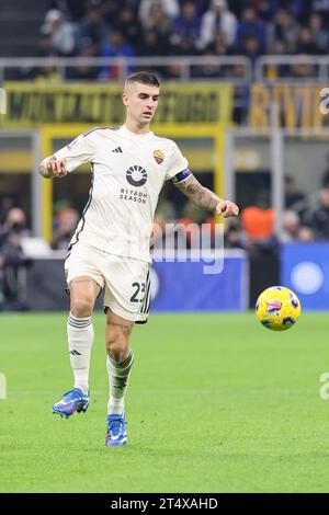 Milano, Italia - ottobre 29 2023 - Inter-Roma serie A - mancini gianluca AS roma Foto Stock