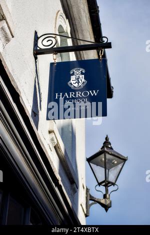 Harrow School, Harrow on the Hill, Borough of Harrow, Londra, Inghilterra, Regno Unito Foto Stock