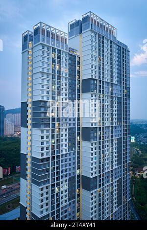 Vista aerea di Luxury Condo al Desa Parkcity Kuala Lumpur Foto Stock
