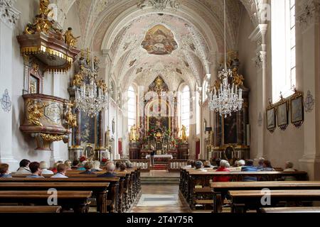 Maria Schnee pellegrinaggio chiesa, Maria Luggau, Lesachtal, Carinzia, Austria Foto Stock