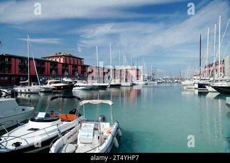 Porto Antico, capoluogo della Liguria, Genova, Liguria, Italia Foto Stock