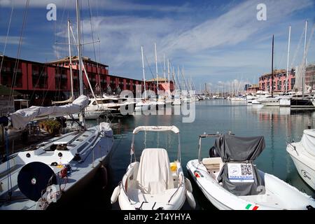 Porto Antico, capoluogo della Liguria, Genova, Liguria, Italia Foto Stock