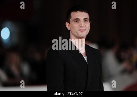 Roma, Italia. 29 ottobre 2023. Giacomo Ferrara partecipa al Red carpet di "Suburra eterna" durante il 18° Festival del Cinema di Roma presso l'Auditorium Parco della musica di Roma. Credito: SOPA Images Limited/Alamy Live News Foto Stock