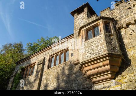 Cappella di San Giovanni Battista a Matlock Dale, costruita nel 1897 in stile Arts and Crafts Foto Stock