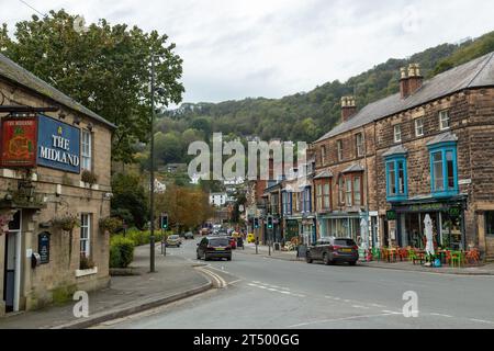 Matlock Bath Spa Town è un villaggio popolare nel Derbyshire Dales, Inghilterra Foto Stock