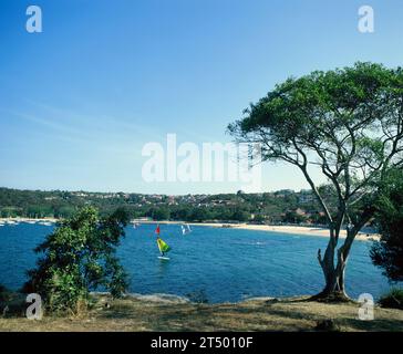 Australia. Sydney. Spiaggia di Balmoral. Vista da Rocky Point. Foto Stock