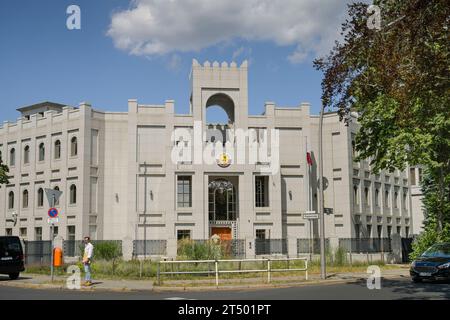 Botschaft, Katar, Hagenstraße, Roseneck, Grunewald, Charlottenburg-Wilmersdorf, Berlino, Deutschland *** Ambasciata, Qatar, Hagenstraße, Roseneck, Grunewald, Charlottenburg Wilmersdorf, Berlino, Germania credito: Imago/Alamy Live News Foto Stock