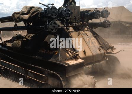 USMC M50 Ontos Light Armored Tracked Anti-Tank Vehicle M50 Ontos / United States Marine Corps leichtes Panzerabwehrfahrzeug M50 Ontos Foto Stock