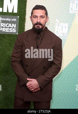 Londra, Regno Unito. 3 ottobre 2019. Shia LaBeouf partecipa alla premiere britannica "The Peanut Butter Falcon" durante il 63° BFI London Film Festival presso l'Embankment Gardens Cinema di Londra. (Foto di Fred Duval/SOPA Images/Sipa USA) credito: SIPA USA/Alamy Live News Foto Stock