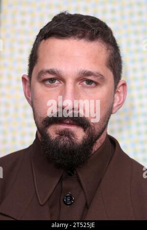 Londra, Regno Unito. 3 ottobre 2019. Shia LaBeouf partecipa alla premiere britannica "The Peanut Butter Falcon" durante il 63° BFI London Film Festival presso l'Embankment Gardens Cinema di Londra. (Foto di Fred Duval/SOPA Images/Sipa USA) credito: SIPA USA/Alamy Live News Foto Stock