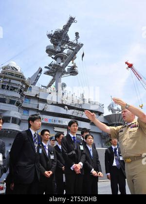 Portaerei, Giappone, Ministero della difesa del Giappone, Marina degli Stati Uniti, USS George Washington (CVN 73), Yokosuka Foto Stock