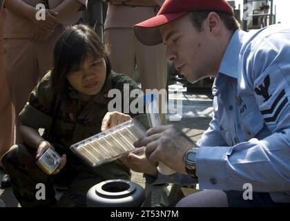 CBR, Cobra Gold, CTF-76, Essex Strike Group, Royal Thai Navy, traghetto USS Harpers (LSD 49) Foto Stock