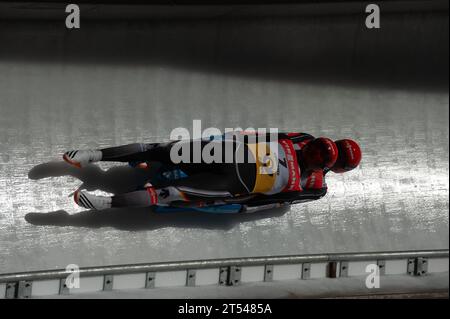 Toni Eggert und Sascha Benecken Aktion 46. Rodel Weltmeisterschaft in Koenigssee, Deutschland AM 30.01.2016 Foto Stock