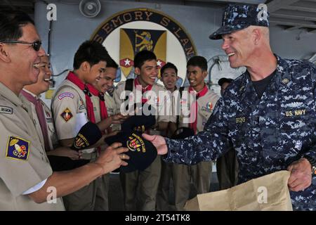 Elizabeth Fray, USS Emory S. Land Foto Stock