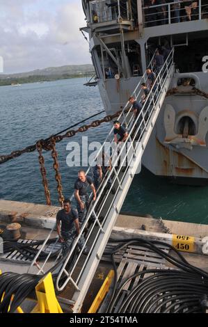 Elizabeth Fray, USS Emory S. Land Foto Stock