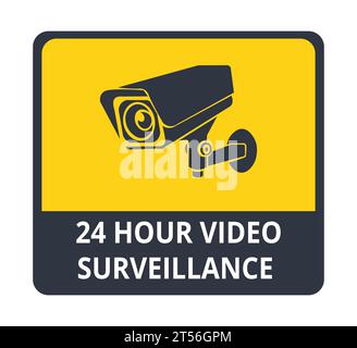 Segnale della telecamera di sorveglianza di sicurezza Illustrazione Vettoriale