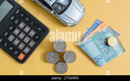 Spese, spese mensili. Budget. Foto Stock