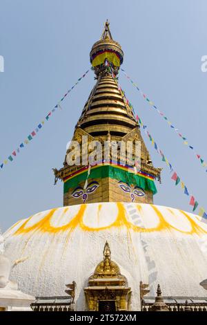 BOUDHANATH STUPA KATHMANDU NEPAL Foto Stock